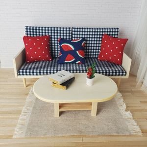 Dollhouse Miniature Wood sofa Handmade 1:12 Scale